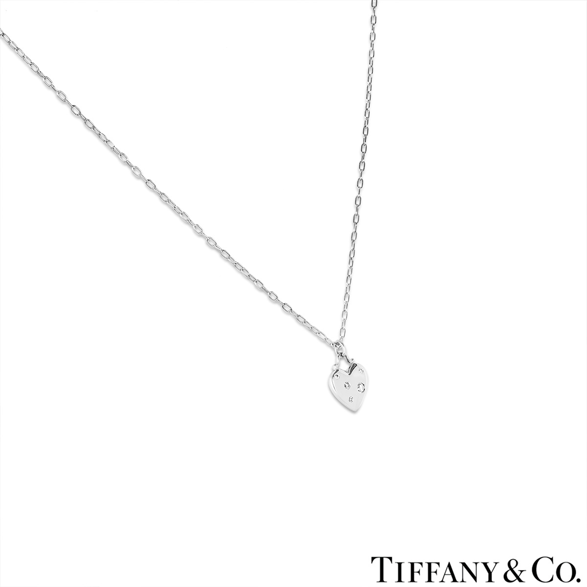 Tiffany & Co. White Gold Diamond Etoile Pendant